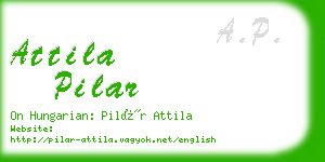 attila pilar business card